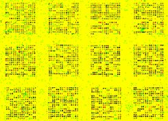 Microarray with double fluorescent dye