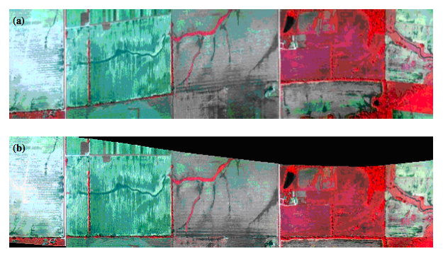 Hyperspectral image distortion correction