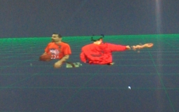 Shared virtual environment of the two basketball players